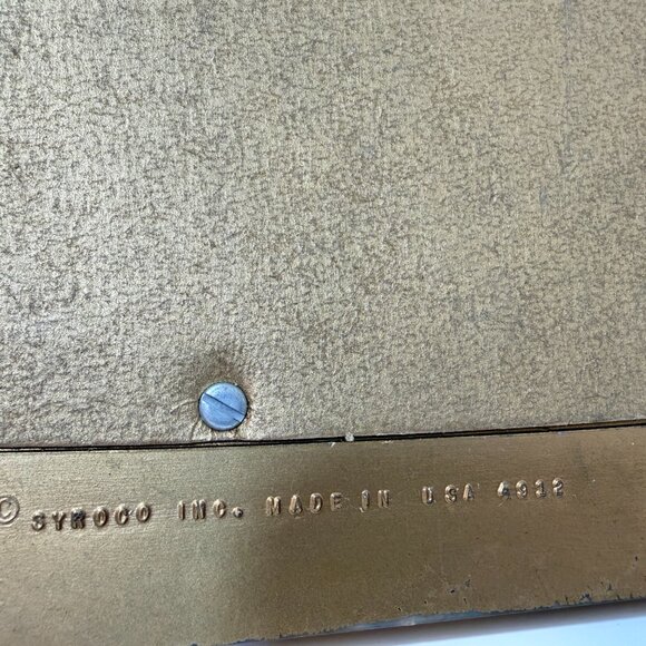 VTG Syroco MCM Mirror #4912 Gold Hollywood Regency USA Ornate Wall Decor 22"x9" - Picture 10 of 16